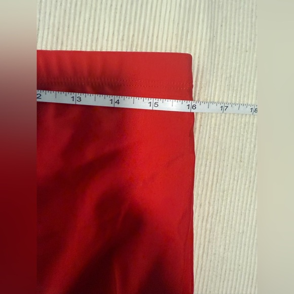 Red and White Striped Swim 2 Piece with Ruched Detail - Picture 13 of 14